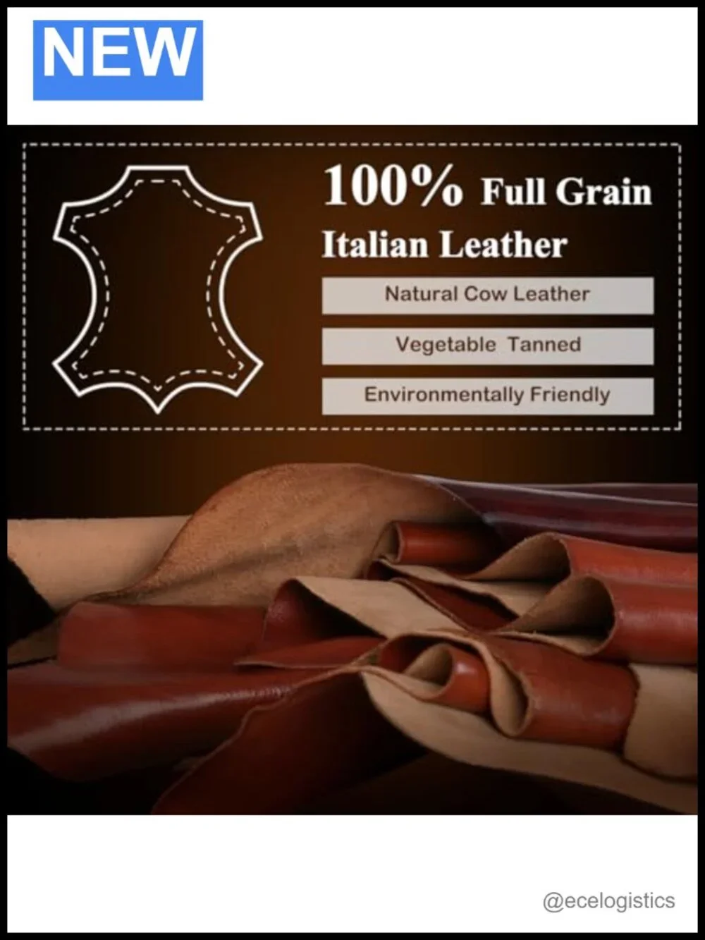 Italian Full Grain Leather Convertible Backpack Purse Laptop Travel